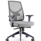 2 47101 47201 47301 Syncron MC UP Azul Profundo Tela Velo Grafite e Grid Cinza Nevoa no Klips - Mobiliário Corporativo