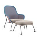 Poltrona Raya Cavaletti com ottoman