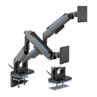 Suporte Octoo com pistao para 2 monitores pesados 6 no Klips - Mobiliário Corporativo