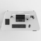 OCTOO MESA TRAPEZOIDAL COM REGULAGEM 013 no Klips - Mobiliário Corporativo